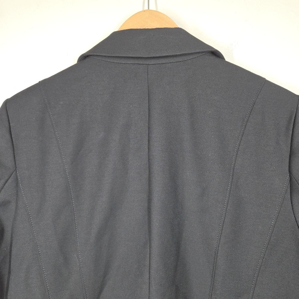 NWT WHBM Black Signature Blazer Two Buttom Stretch 18 Career Office Capsule - Picture 8 of 9